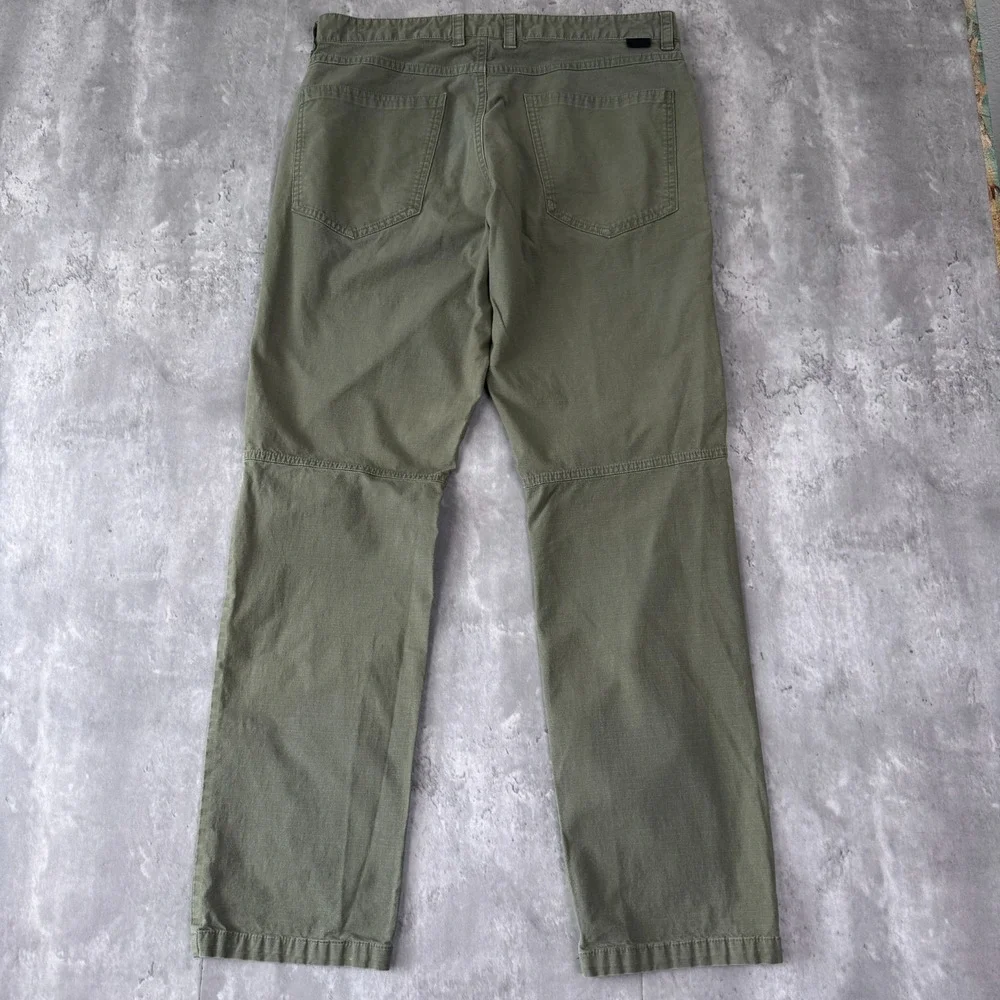 The North Face Motion Pants Men 34x30 Green Stretch Chino Outdoor Hiking Granola